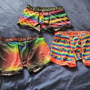 Lot of 3 AE Rainbow Flex Trunks Large